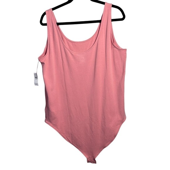 GAP Womens Plus Size Mauve Pink Bodysuit Tank Sleeveless Soft Stretch Size XXL - Picture 2 of 4